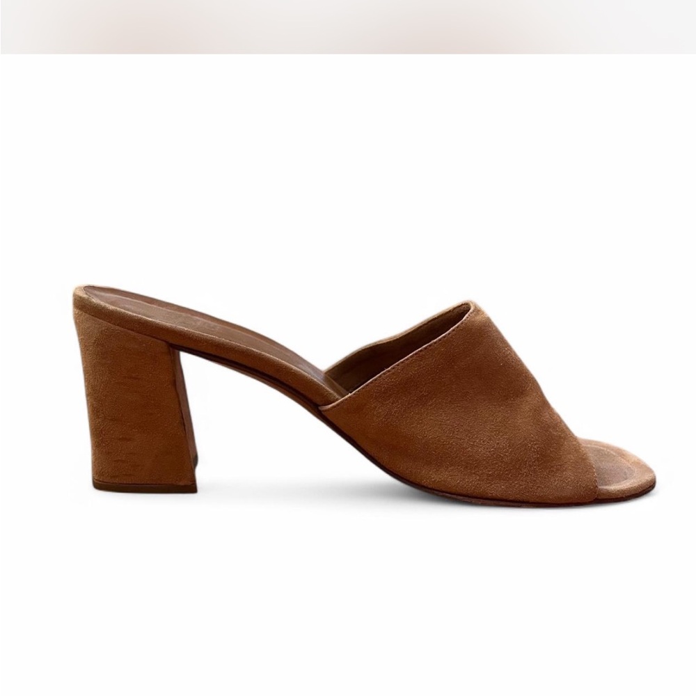 Elegant Brown Women's Heeled Mules